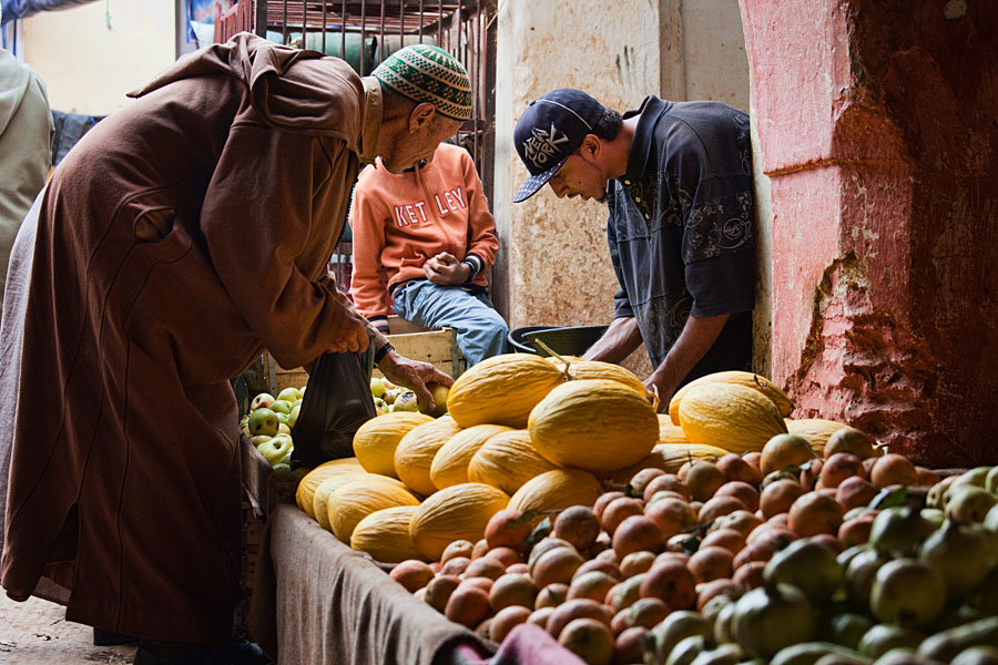  Meknes fruit market   Morocco